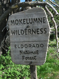 Entering the Mokelumne Wilderness above Lost Cabin Mine